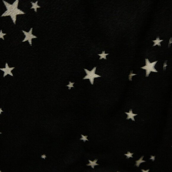 Gap Black & White Stars 3/4 Bell Sleeve Blouse Ruffle Trim-Size XS - Picture 3 of 5